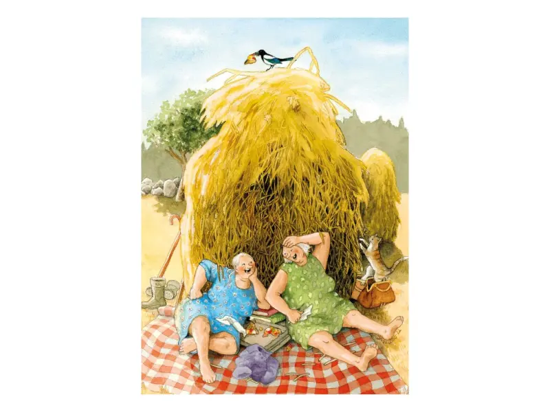 Inge Löök Postcard Old Ladies - 76