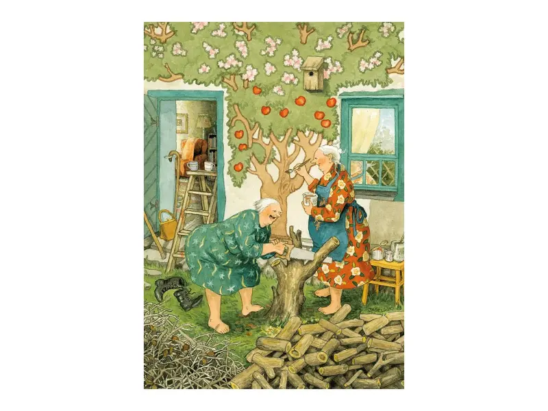 Inge Löök Postcard Old Ladies - 78