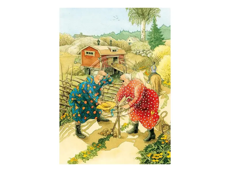 Inge Löök Postcard Old Ladies - 80
