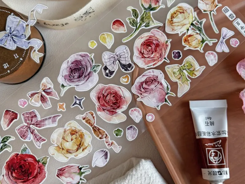 Pre-Order Baicangjia Studio Die-Cut Washi Tape - Subtle Fragrance