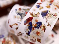 Pre-Order Xiaobaijia Kiss-Cut Washi Tape - Woodland Mushroom Story