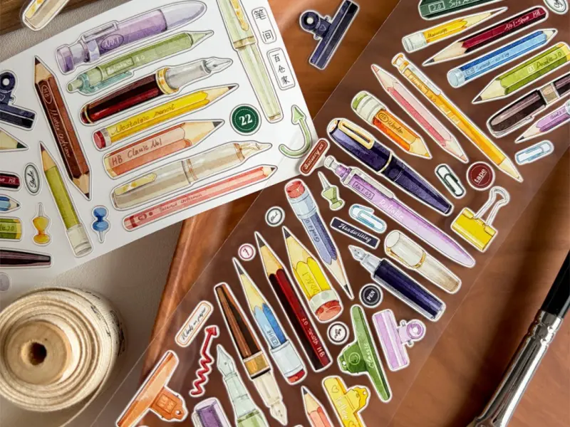 Pre-Order Baicangjia Studio Die-Cut Washi Tape - Among Pens