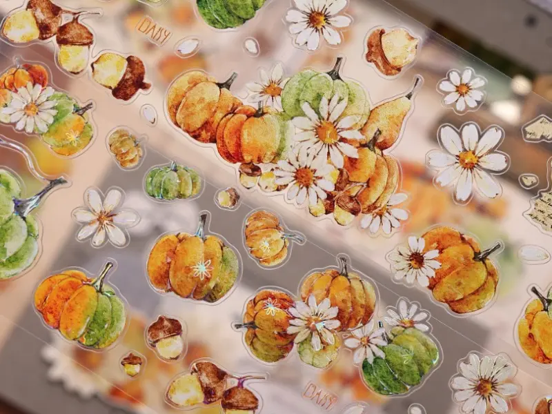 Pre-Order Xiaobaijia Kiss-Cut Washi Tape - Pumpkin Patch