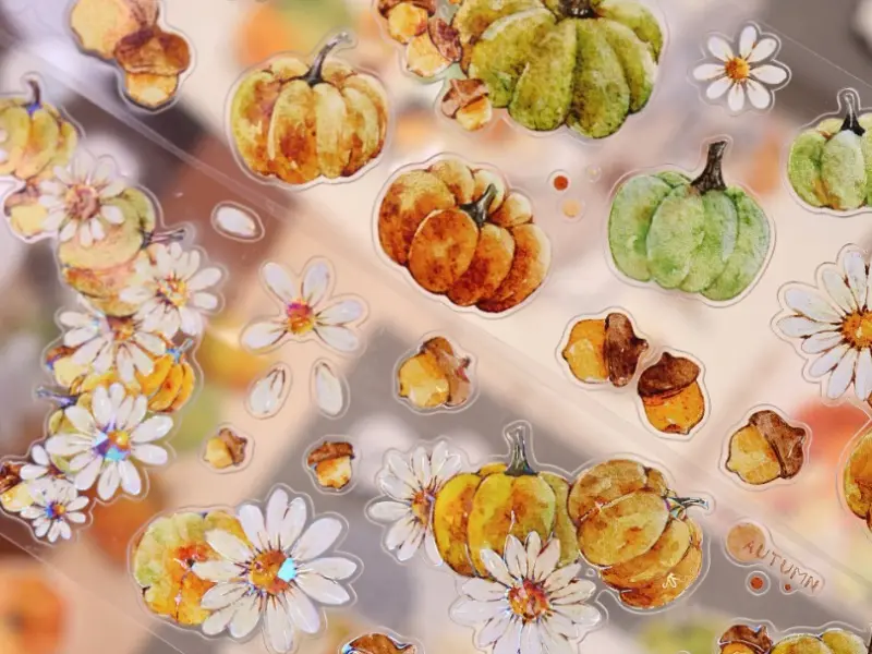 Pre-Order Xiaobaijia Kiss-Cut Washi Tape - Pumpkin Patch