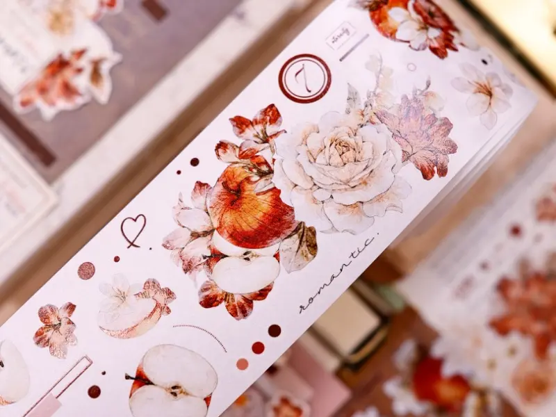 Pre-Order Xiaobaijia Kiss-Cut Washi Tape - Sweet Floral Dream