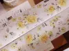Pre-Order Xiaobaijia Kiss-Cut Washi Tape - Yellow Rose