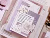 Pre-Order Xiaobaijia Die-Cut Washi Tape - Floral Smoky Purple