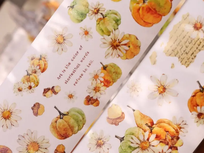 Pre-Order Xiaobaijia Kiss-Cut Washi Tape - Pumpkin Patch