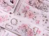 Pre-Order Xiaobaijia Die-Cut Washi Tape - Floral Soft Pink