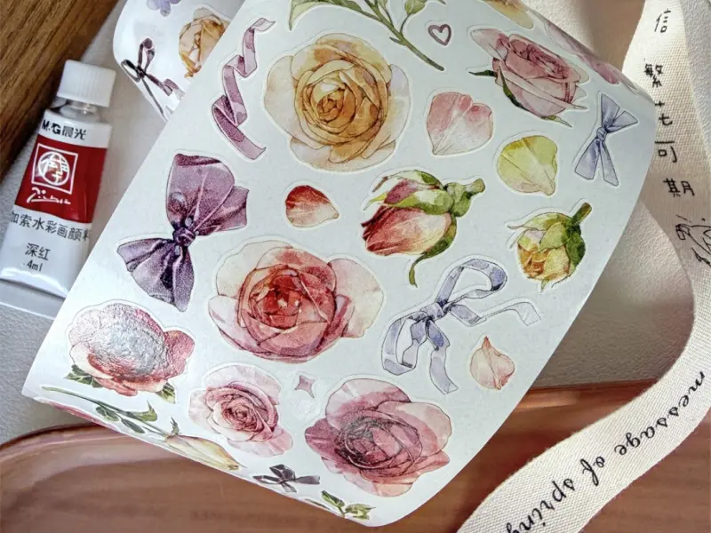 Pre-Order Baicangjia Studio Die-Cut Washi Tape - Subtle Fragrance