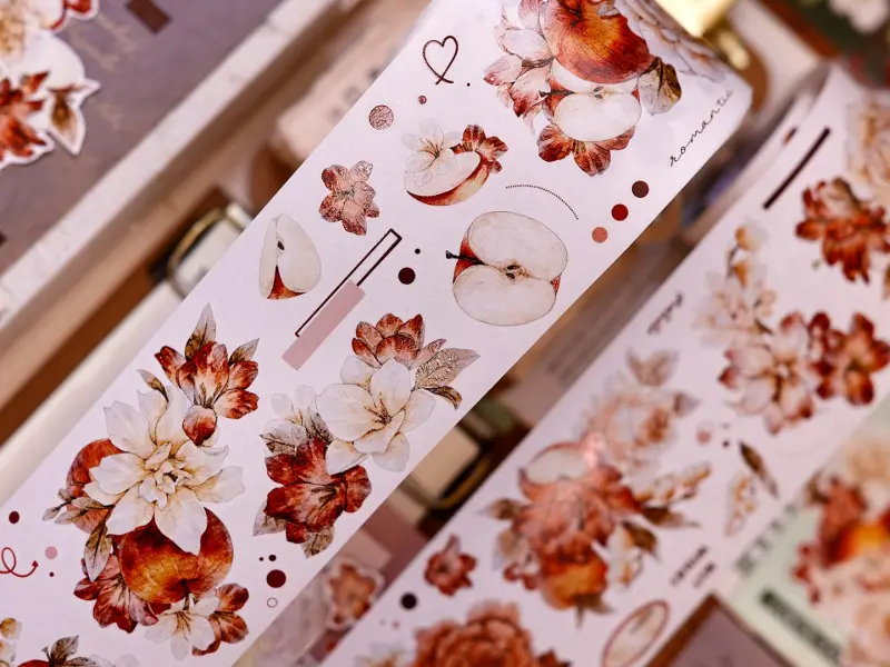 Pre-Order Xiaobaijia Kiss-Cut Washi Tape - Sweet Floral Dream