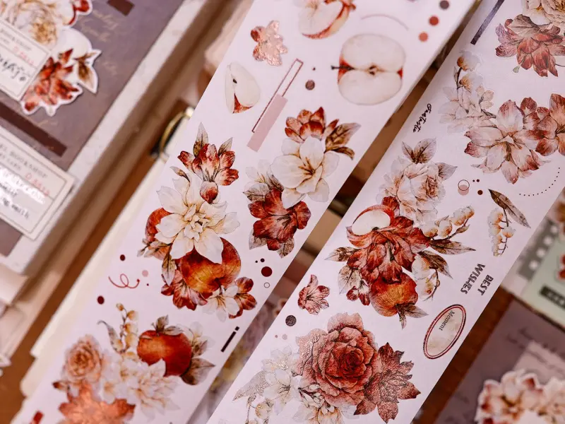 Pre-Order Xiaobaijia Kiss-Cut Washi Tape - Sweet Floral Dream