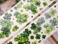 Pre-Order Xiaobaijia Kiss-Cut Washi Tape - Four-Leaf Clover