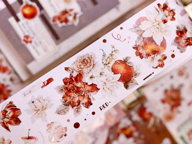 Pre-Order Xiaobaijia Kiss-Cut Washi Tape - Sweet Floral Dream