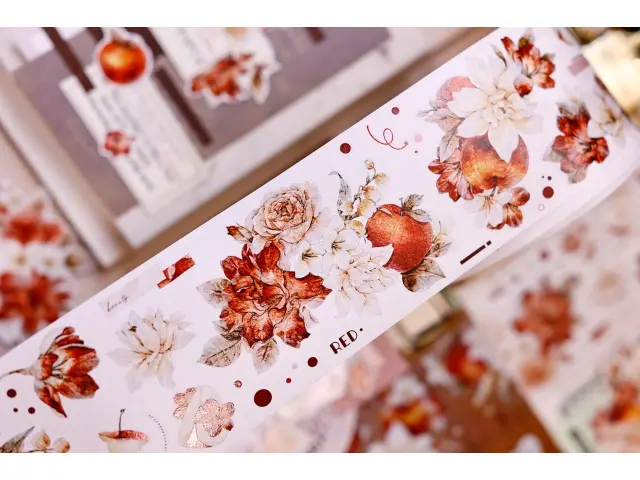 Pre-Order Xiaobaijia Kiss-Cut Washi Tape - Sweet Floral Dream