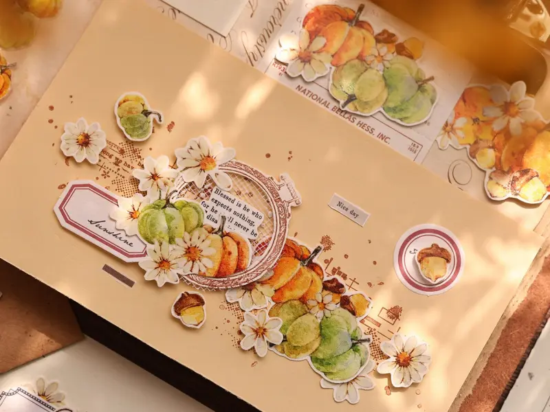 Pre-Order Xiaobaijia Kiss-Cut Washi Tape - Pumpkin Patch