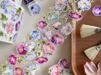 Pre-Order Baicangjia Studio Die-Cut Washi Tape - Morning Glory