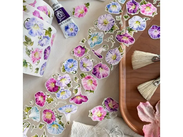 Baicangjia Studio Die-Cut Washi Tape - Morning Glory