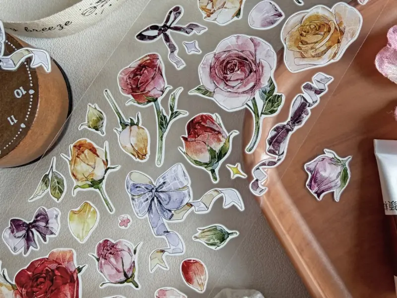 Pre-Order Baicangjia Studio Die-Cut Washi Tape - Subtle Fragrance