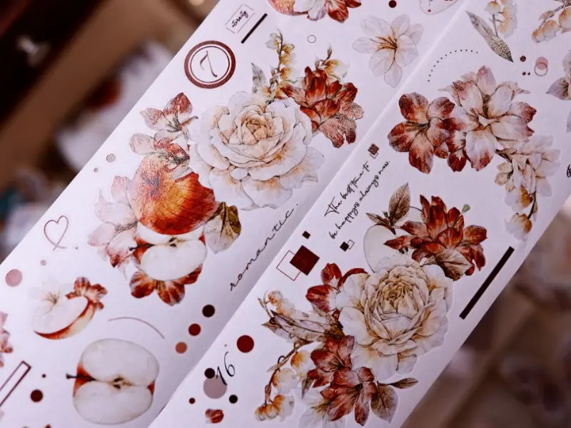 Pre-Order Xiaobaijia Kiss-Cut Washi Tape - Sweet Floral Dream