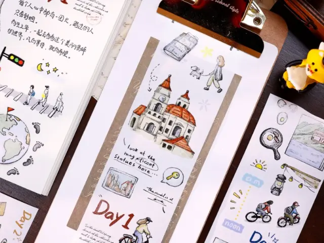 Pre-Order Xiaobaijia Die-Cut Washi Tape - Journey