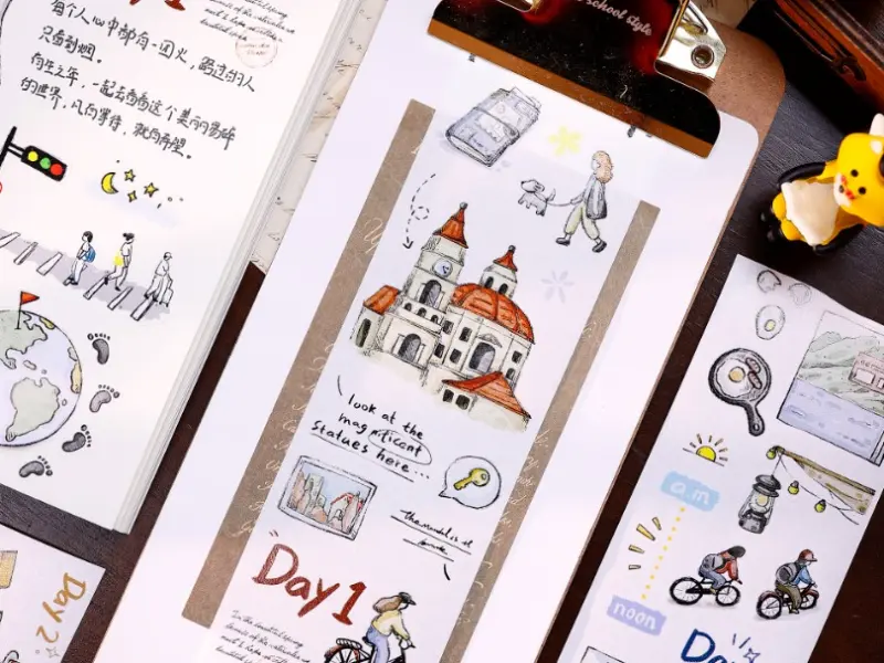 Pre-Order Xiaobaijia Die-Cut Washi Tape - Journey
