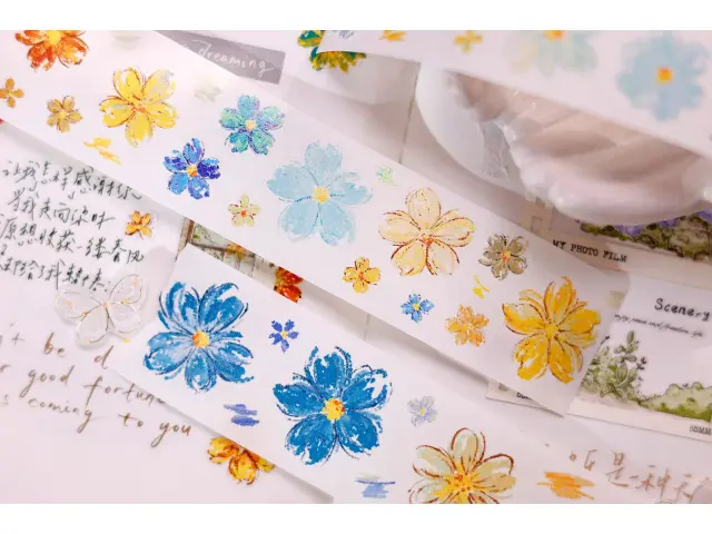 Xiaobaijia Die-Cut Washi Tape - Pastel Flower Town