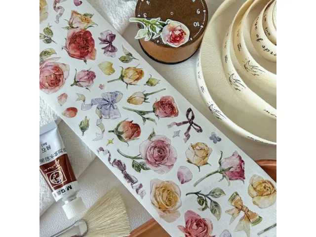 Baicangjia Studio Die-Cut Washi Tape - Subtle Fragrance
