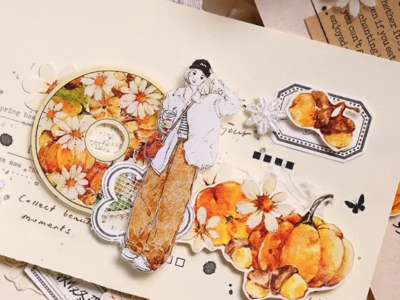 Pre-Order Xiaobaijia Kiss-Cut Washi Tape - Pumpkin Patch