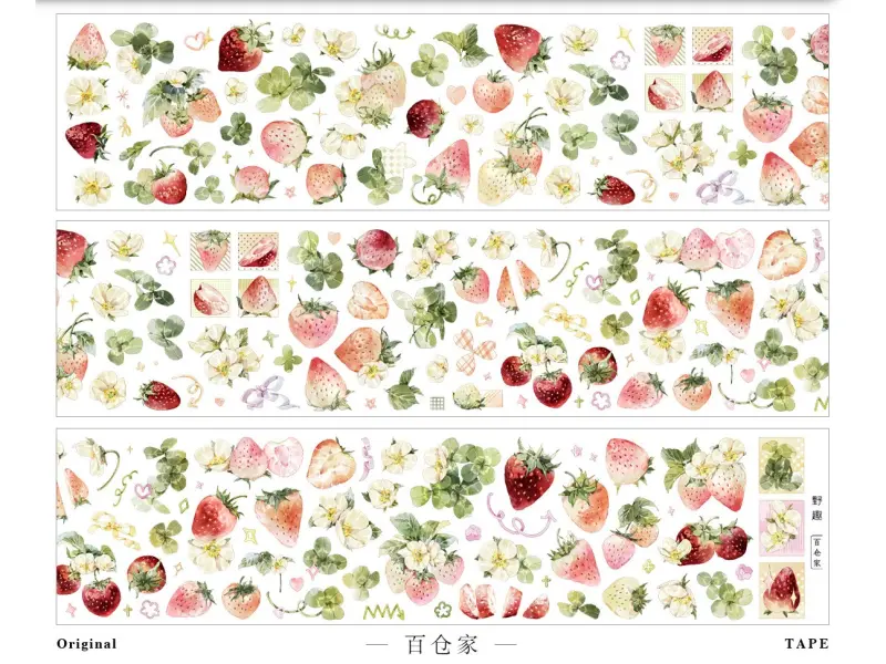 Pre-Order Baicangjia Studio Die-Cut Washi Tape - Wild Charm