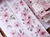 Pre-Order Xiaobaijia Kiss-Cut Washi Tape - Pink Floral Letter