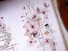 Pre-Order Xiaobaijia Kiss-Cut Washi Tape - Pink Floral Letter