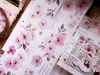 Pre-Order Xiaobaijia Kiss-Cut Washi Tape - Pink Floral Letter