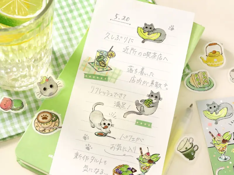 BGM Sticker Flakes Welcome, Meow! - Cafe High Neko