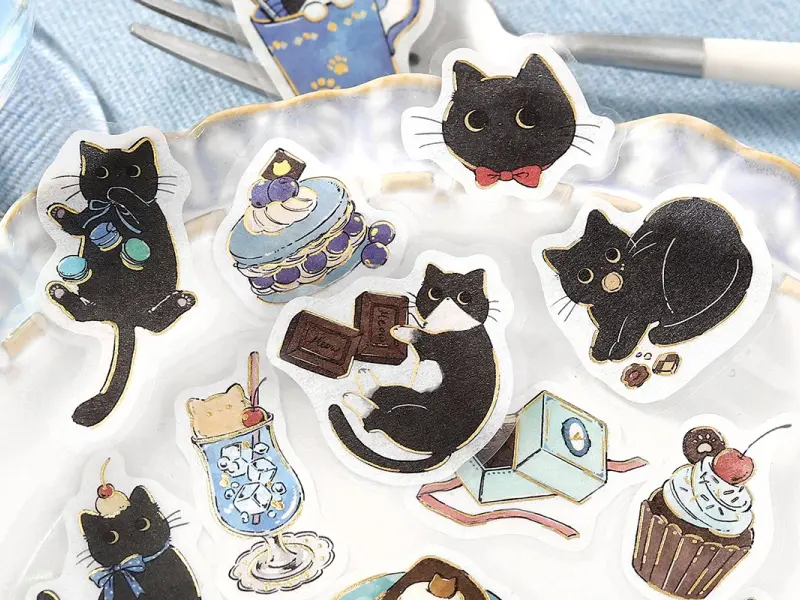 BGM Sticker Flakes Welcome, Meow! - Cafe Mikeneko