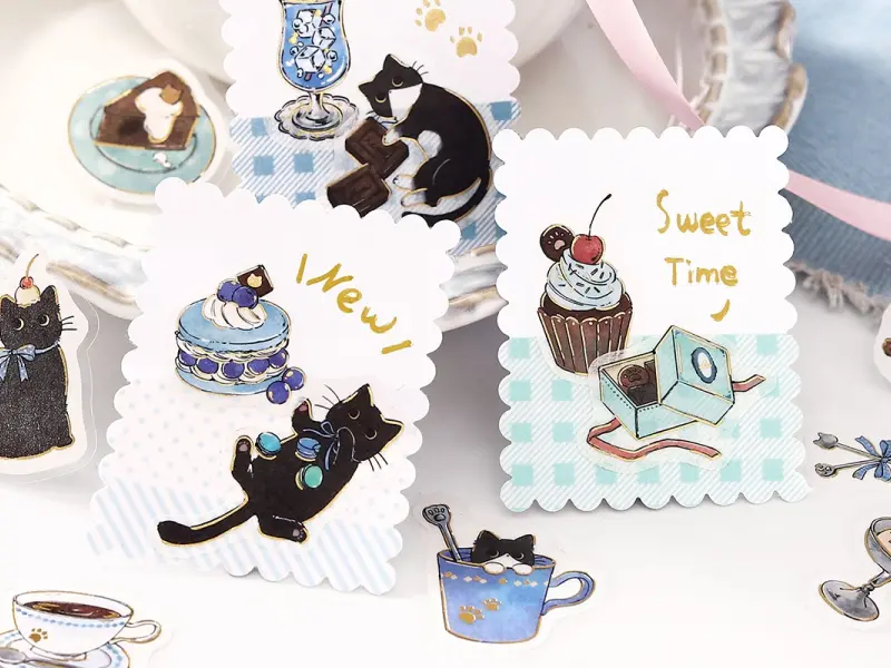 BGM Sticker Flakes Welcome, Meow! - Cafe Mikeneko