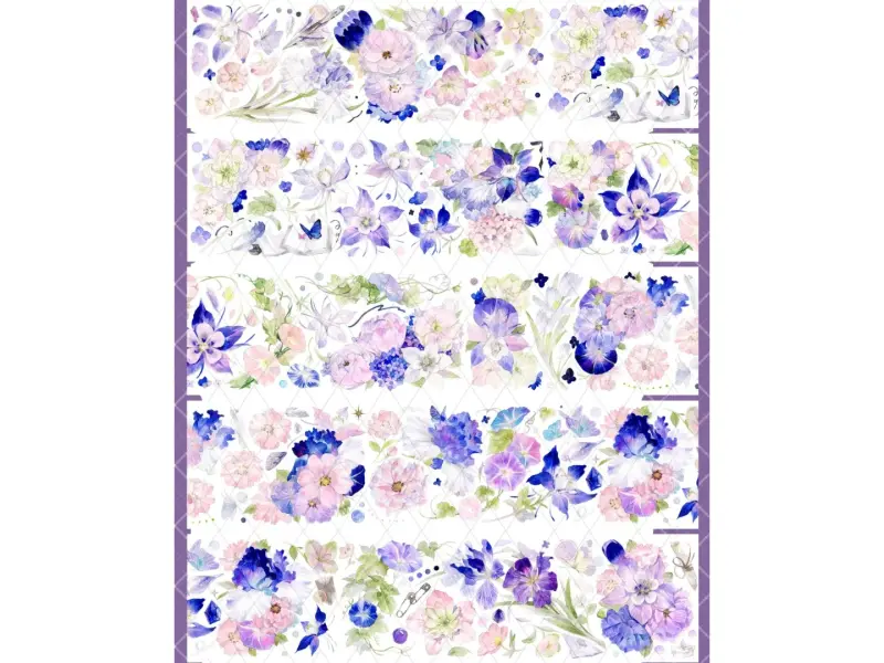 Bailan Studio Washi Tape Sample - Morning Glory