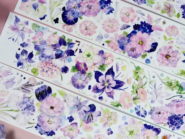Bailan Studio Washi Tape Sample - Morning Glory
