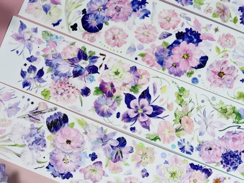 Bailan Studio Washi Tape Sample - Morning Glory