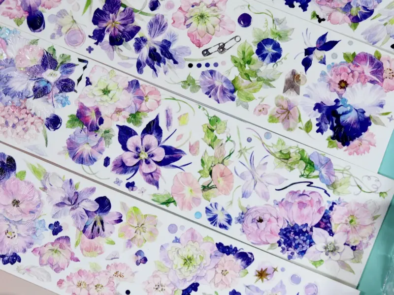 Bailan Studio Washi Tape Sample - Morning Glory