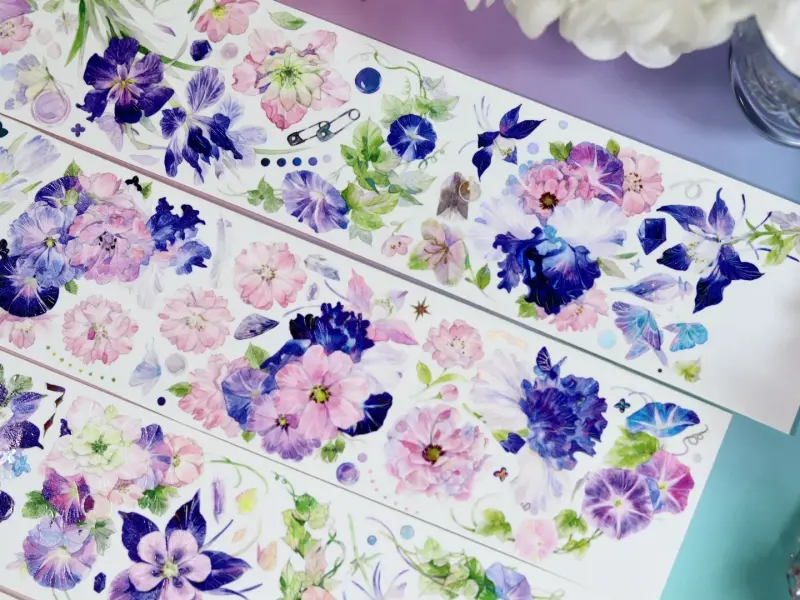 Bailan Studio Washi Tape Sample - Morning Glory