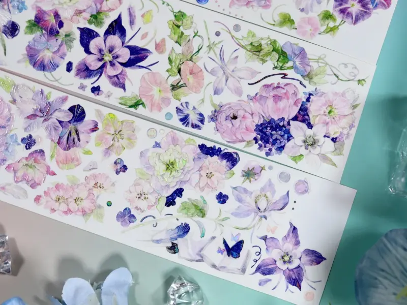Bailan Studio Washi Tape Sample - Morning Glory