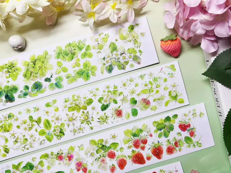 Bailan Studio Washi Tape Sample - Strawberry