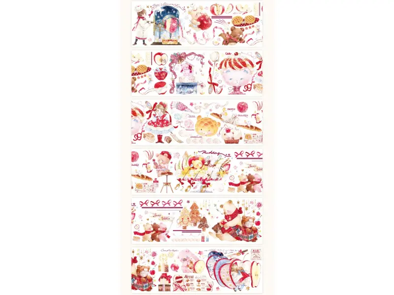 Benchu Studio Washi Tape Sample - Apple Gifts