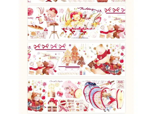 Benchu Studio Washi Tape Sample - Apple Gifts