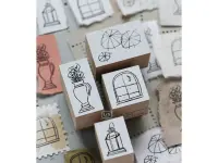 Pre-Order Lin Chia Ning Wooden Rubber Stamp Set - Corner View