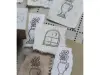 Pre-Order Lin Chia Ning Wooden Rubber Stamp Set - Corner View