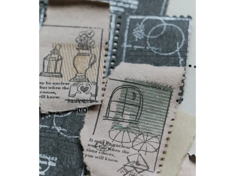 Pre-Order Lin Chia Ning Wooden Rubber Stamp Set - Corner View