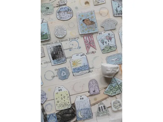 LCN Kiss-Cut PET Tape - Tea Time