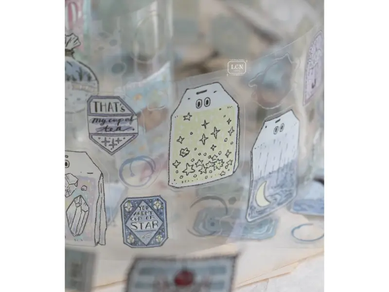 Pre-Order LCN Kiss-Cut PET Tape - Tea Time